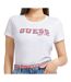 T-shirt Blanc Femme Guess College - S