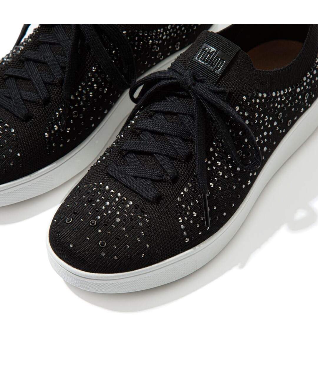 Baskets Motif/style Cristal Rally Femme Noir Fit Flop-4