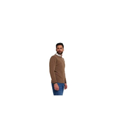 Pull Motif/style Tricoté Homme Beige Jack Pyke