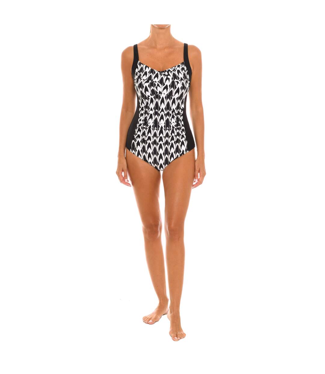 Women's round neckline swimsuit EB1033C