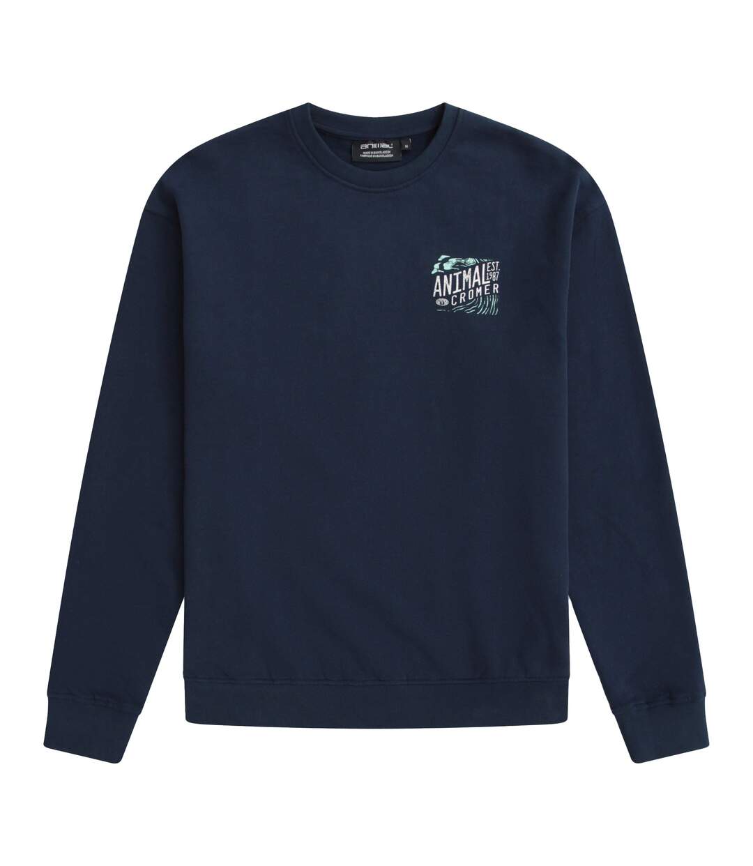 Mens Jonah Cromer Sweatshirt Navy Animal-1