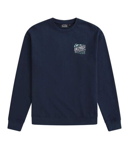 Mens Jonah Cromer Sweatshirt Navy Animal