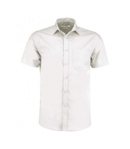 Kustom Kit Mens Short Sleeve Tailored Poplin Shirt (White) - UTPC3072