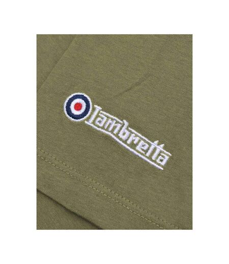 Mens Northern Soul T-shirt Khaki Green Lambretta