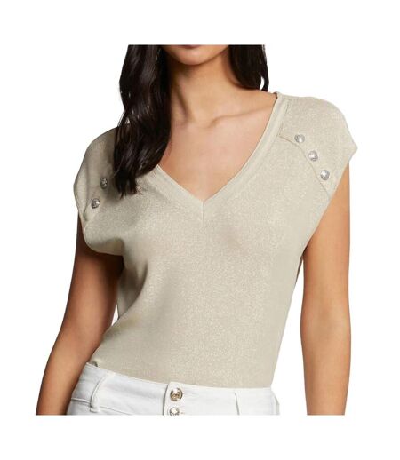 T-Shirt beige femme morgan dili - l