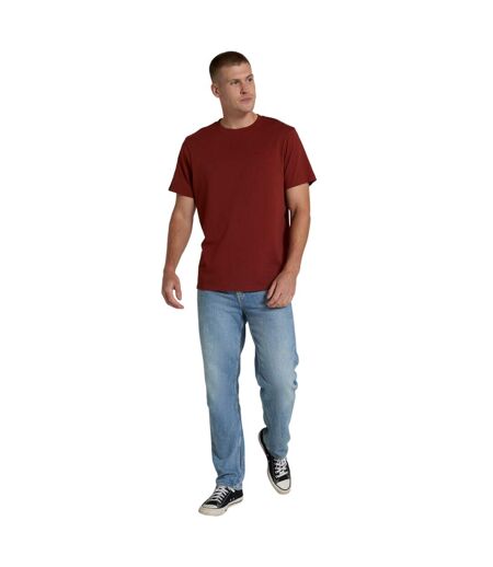 Mens Icon Organic T-shirt Dark Red Animal