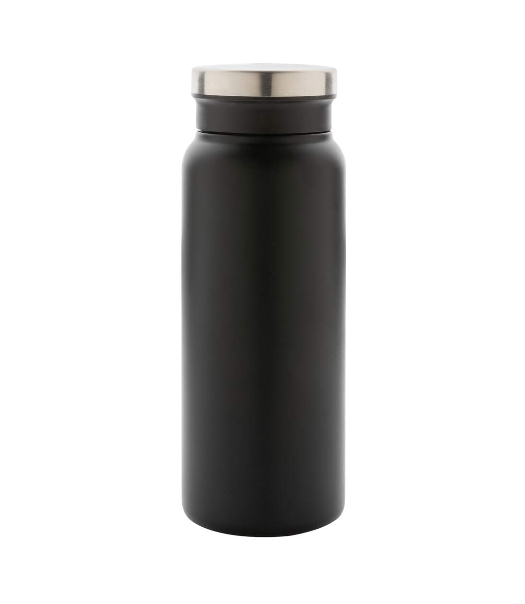 Recycled stainless steel 600ml thermal flask one size black XD Collection-1