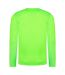 AWDis Cool Mens Moisture Wicking Long-Sleeved T-Shirt (Electric Green)