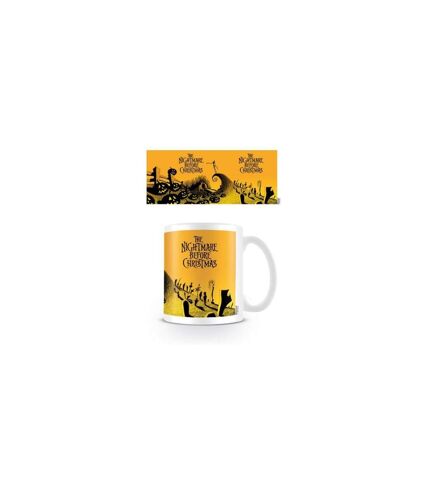 Nightmare Before Christmas Graveyard Mug (Yellow/Black) (One Size) - UTPM2795