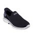 Womens/ladies Go Walk 7 Mia Trainers Black White Skechers-1
