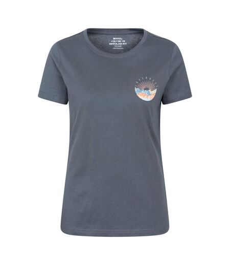 T-shirt Motif/style Imprimé Sur Poitrine Inverness Femme Bleu Foncé Mountain Warehouse