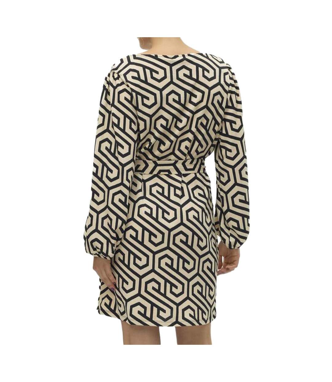 Robe Imprimé Beige/Noir Femme Vero Moda erve - M