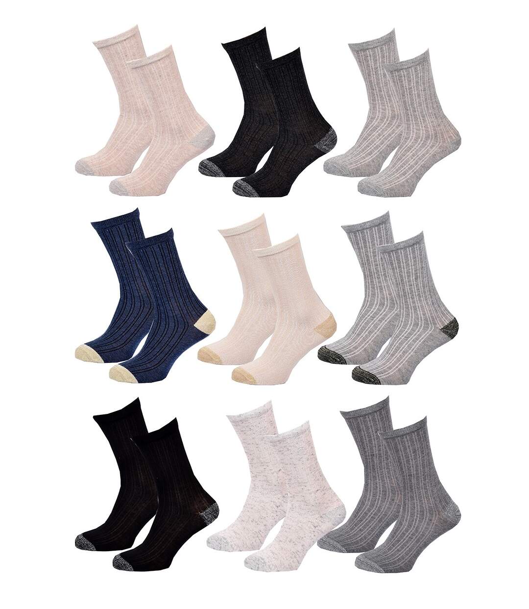 Chaussettes Femme CHEVIGNON CORINA Pack de 9 Paires