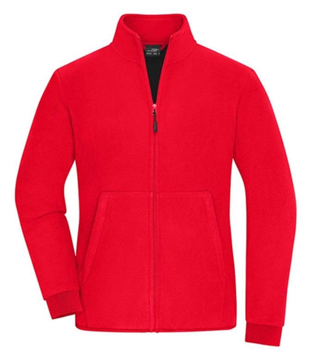 Veste polaire zippée - Femme - JN1321 - rouge et noir-1