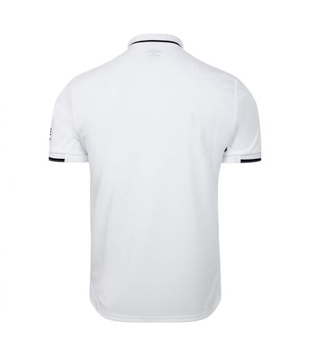 Mens tipped golf polo shirt white Umbro