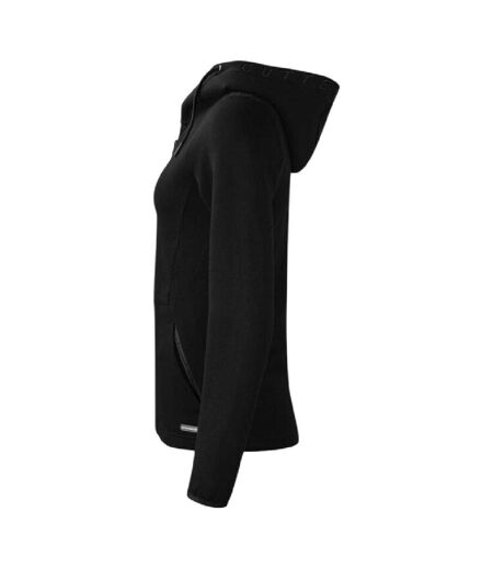 Womens/ladies Pemberton Lightweight Full Zip Hoodie Black Cutter & Buck