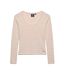 T-shirt manches longues rose à rayures femme superdry striped-2