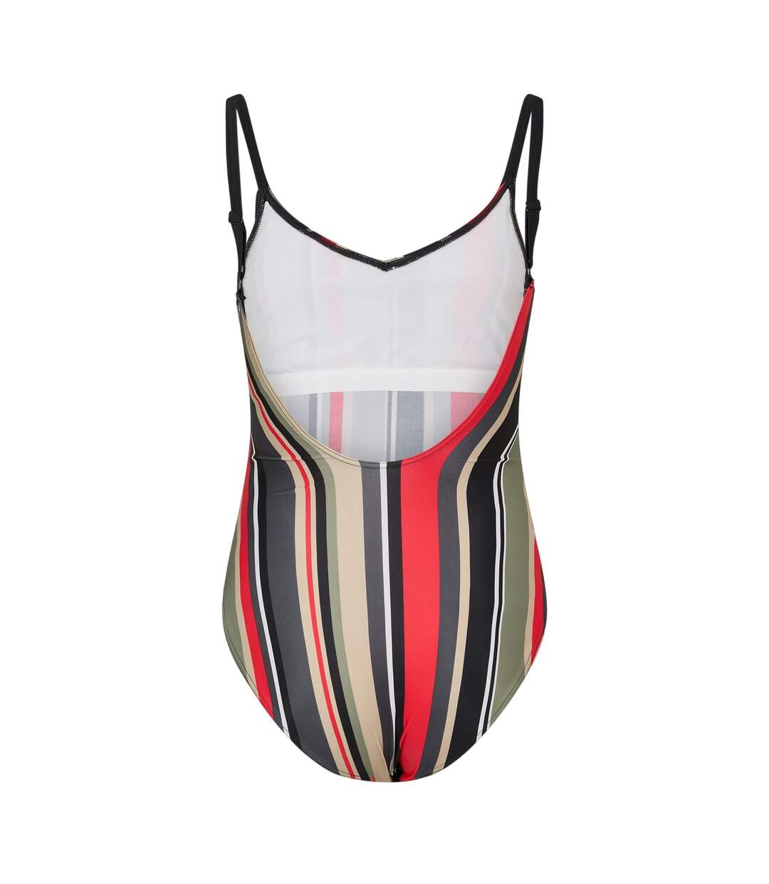 Womens/ladies Carlo Deep Scoop Fitted One Piece Swimsuit Multicoloured Zoggs-2