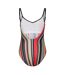 Womens/ladies Carlo Deep Scoop Fitted One Piece Swimsuit Multicoloured Zoggs-2