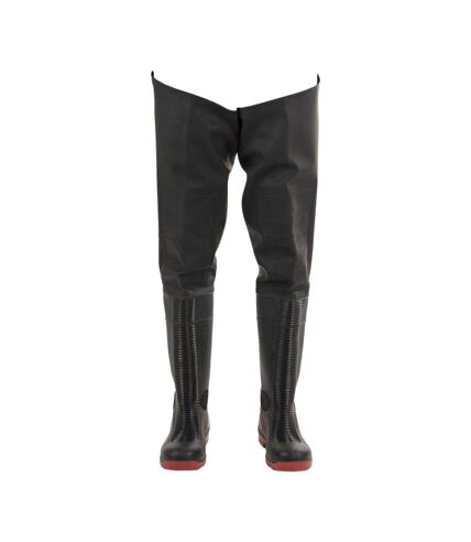 Safety rhone waterproof thigh waders black/red Amblers