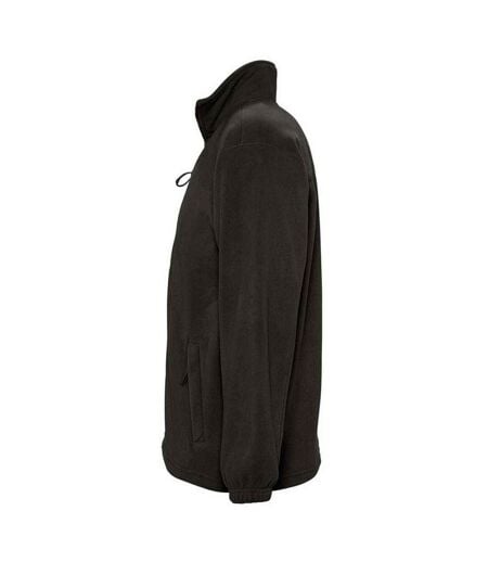 Unisex Adult North Fleece Jacket Black SOLS