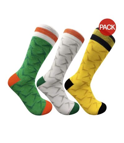 Chaussettes homme vert / blanc / jaune Ireland