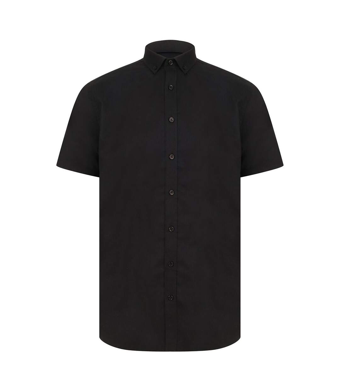 Henbury Chemise Oxford moderne à manches courtes pour hommes (Noir) - UTPC3831