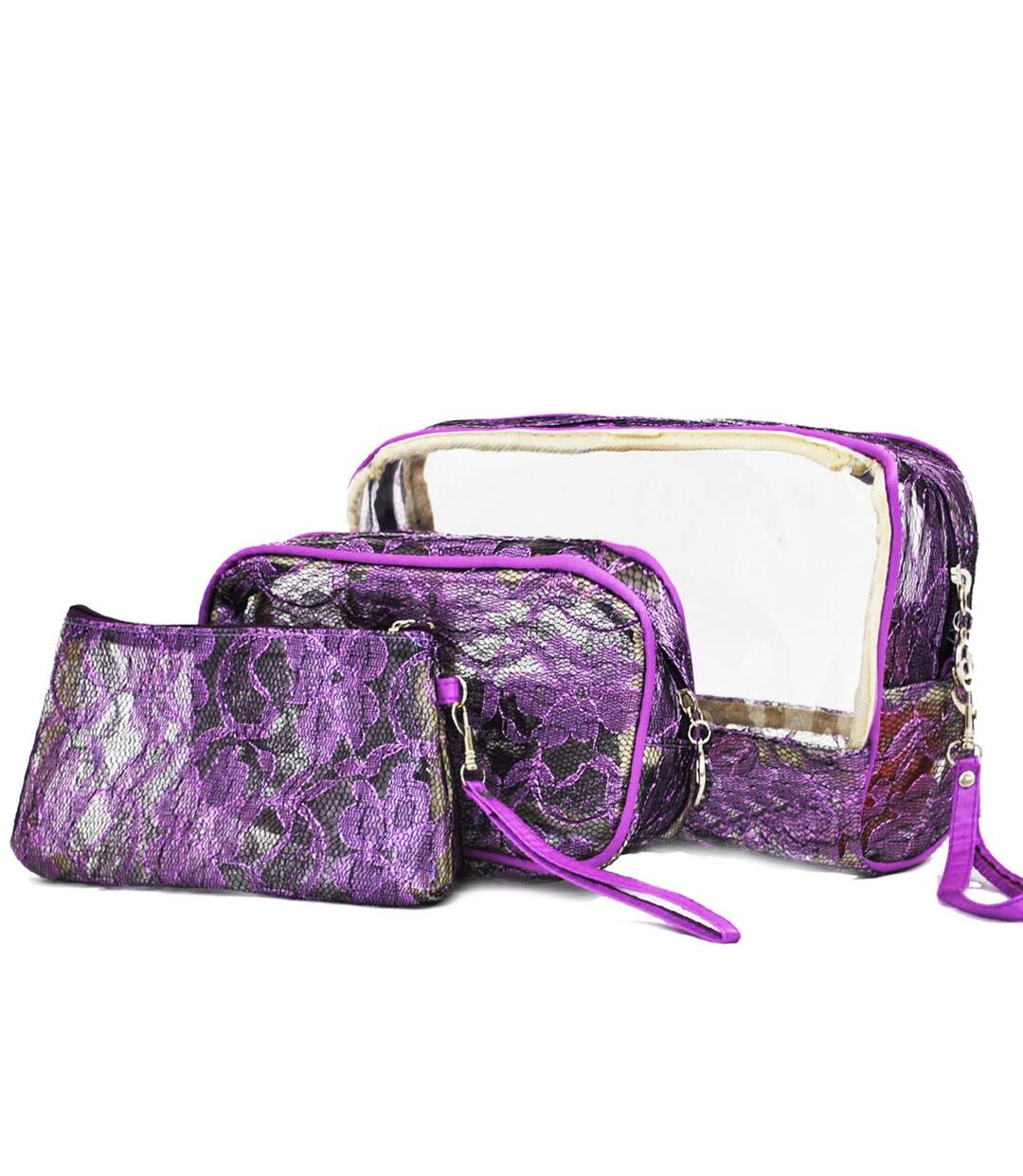 Benzi - Set de 3 trousses beauté Lace - violet - 6432