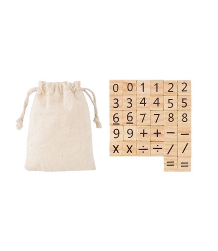 Educount wooden counting game one size beige MidOcean