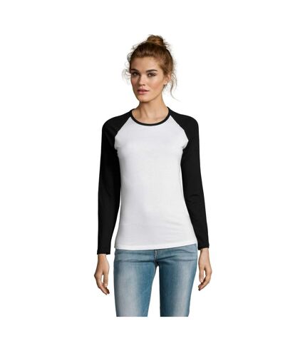 SOLS - Tee-Shirt Milky - Femme (Blanc/Noir) - UTPC3514