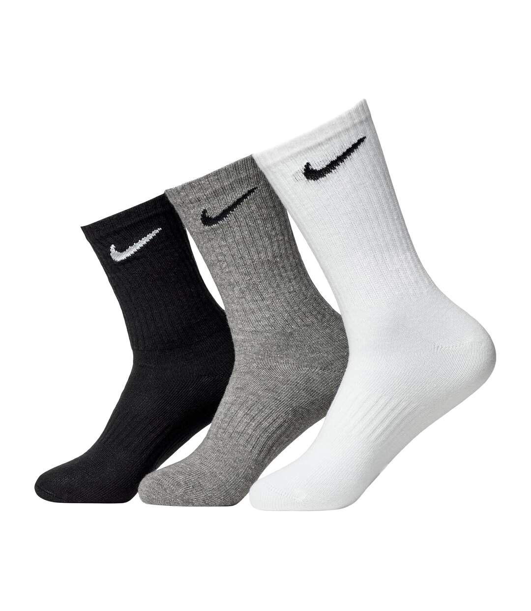 Chaussettes Pour Bottes Tous Les Jours Adulte Blanc Noir Gris Nike-2
