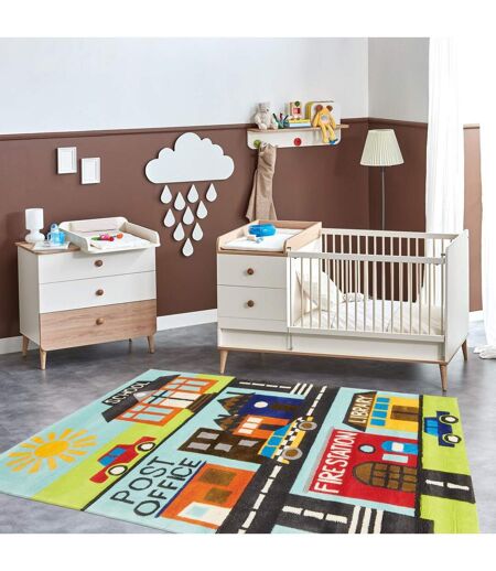 Tapis enfant fait main motif fresque NOSTRADOU