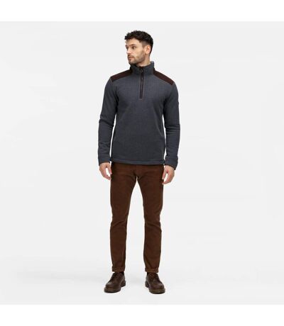 Mens Half Zip Fleece Top Navy Regatta Professional