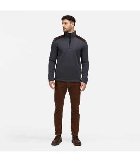 Mens Half Zip Fleece Top Navy Regatta Professional