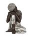 Statue Déco Bouddha 35cm Naturel & Argent-1
