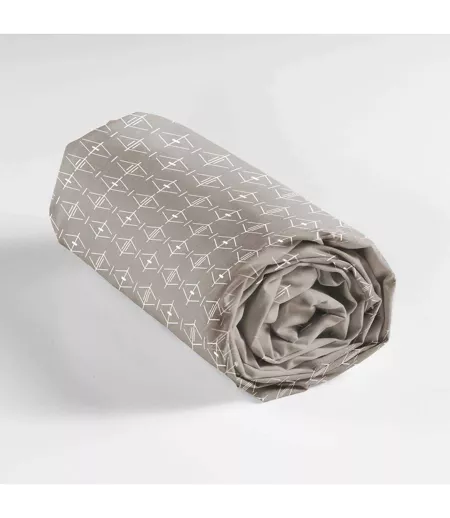 Drap Housse en Coton Aristide 160x200cm Naturel