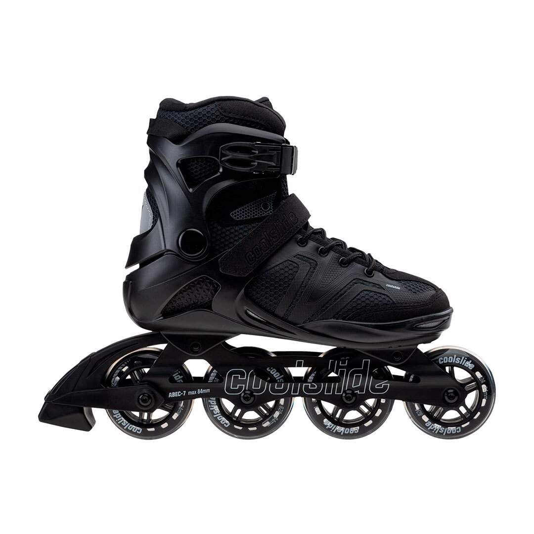 Patins à roulettes alignées ruller homme 44 fr noir / bleu foncé Coolslide-1