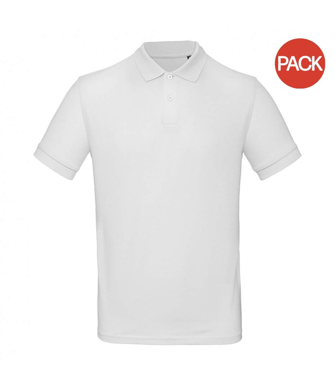 Polos homme blanc B&C-1