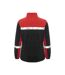 Womens/ladies Progression Full Zip Fleece Jacket Black Red Projob-2