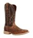 Mens Rebel Pro Lite Grain Leather Cowboy Boots Rustic Tan Durango-1