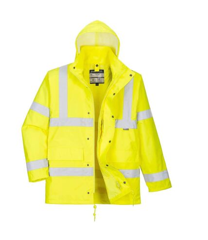 Portwest Mens Hi-Vis 4 in 1 Traffic Jacket (Yellow) - UTPW871