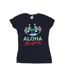 Disney T-shirt en coton Femme/Ladies Lilo And Stitch Christmas Tree Shades (Bleu marine) - UTBI25633-1
