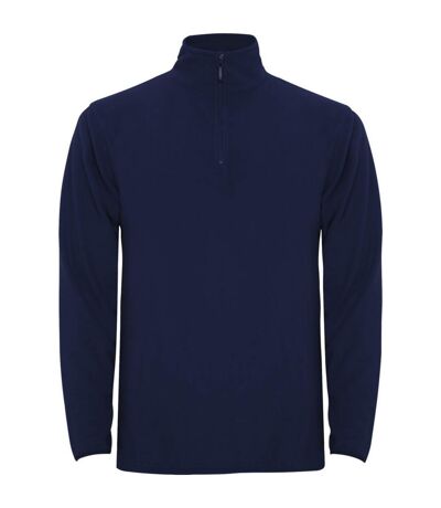 Mens Himalaya Quarter Zip Fleece Jacket Navy Blue Roly