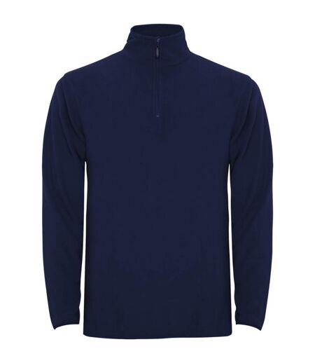 Mens Himalaya Quarter Zip Fleece Jacket Navy Blue Roly