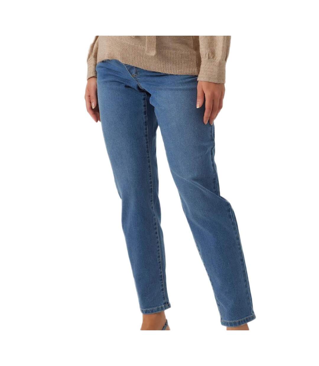 Jean Mom Bleu Fonncé Femme Vero Moda Maternity Mzia - L