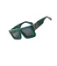 Lunettes De Soleil Motif/style Carré Adulte Taille Unique Vert Gris Foncé Off-White-2