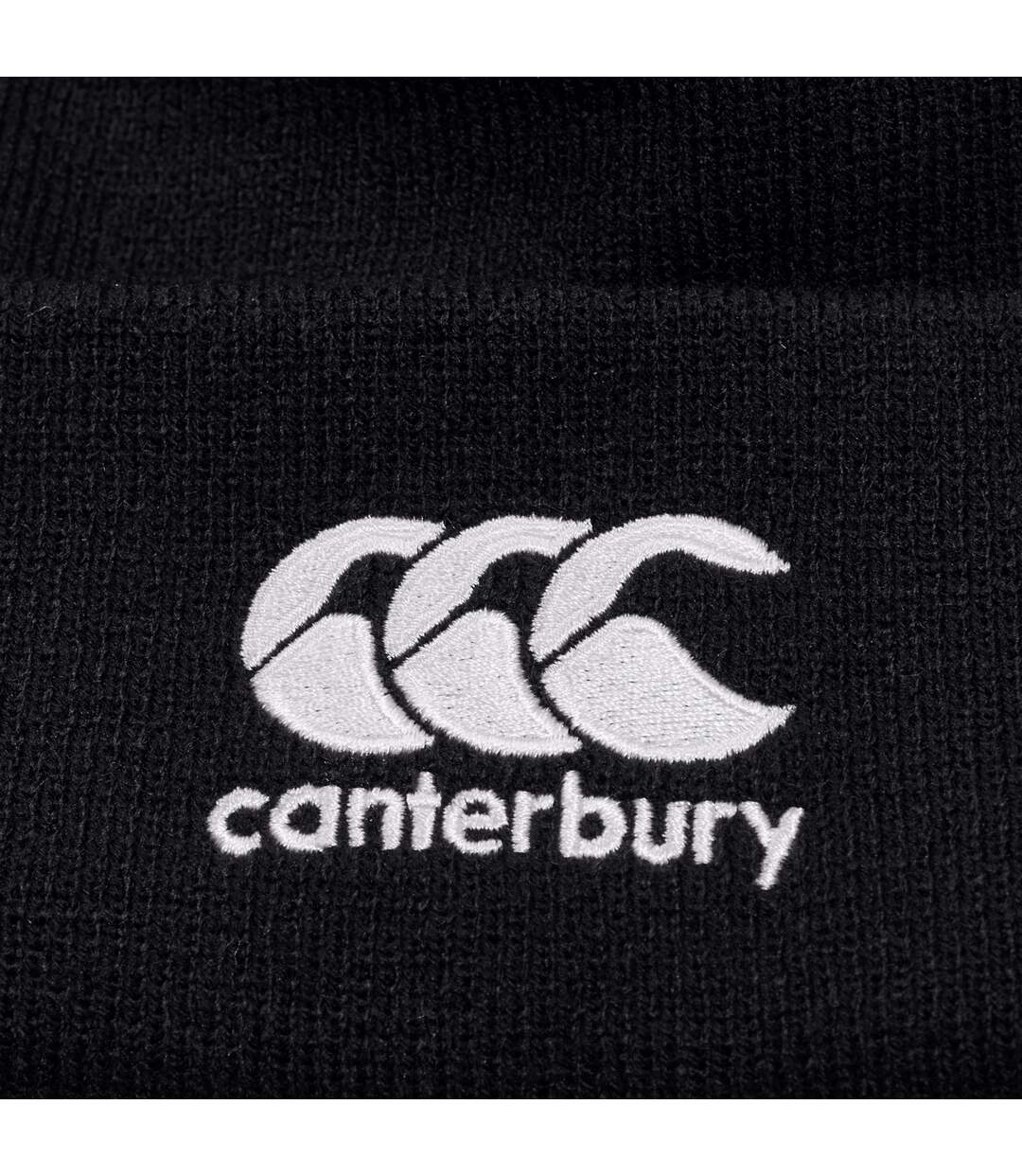 Unisex Adult Ccc Bobble Beanie Black Canterbury-4