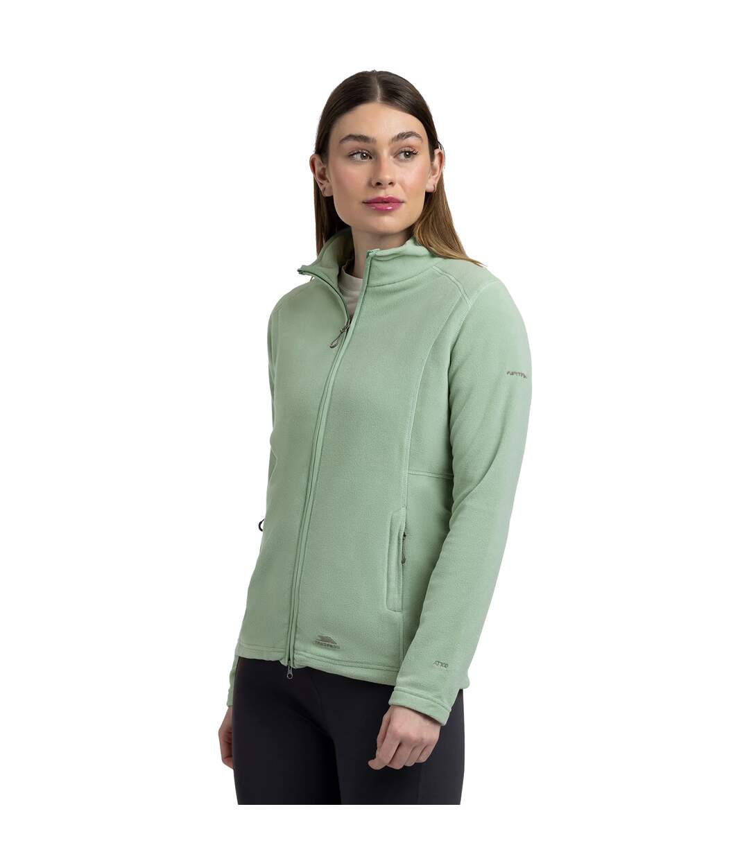 Womens/ladies renato fleece jacket light sage Trespass-3