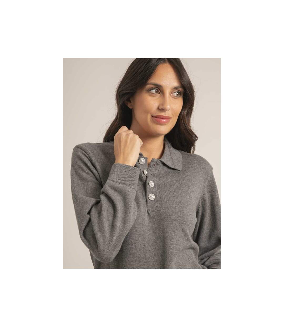 Pull fin col polo KONOR - Dona X Lisa-3