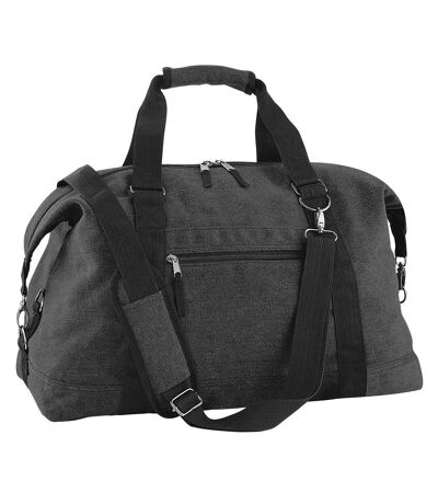 Bagbase Vintage Canvas Weekender / Carryall Carry Bag (7.9 Gallons) (Pack of 2) (Vintage Black) (One Size)